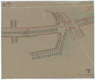 Planvorschlag zur Verlegung der Eisenbahnlinie Düsseldorf- Rath