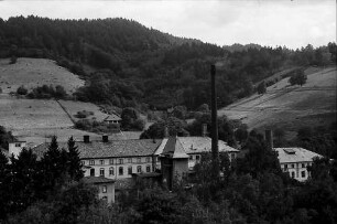 Freiburg i. Br.: Papierfabrik Flinsch vom Hochaus in der Runzstraße