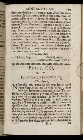 Epist. CCI. - CCXXXVII.