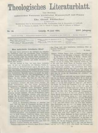 281-282 Eine katholisch hebräische Bibel?