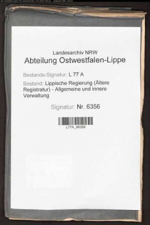 Prüfung des Tierarztes Gustav Wachsmuth zu Schwalenberg