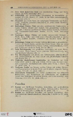 Porzellan (Nr. 477-533)