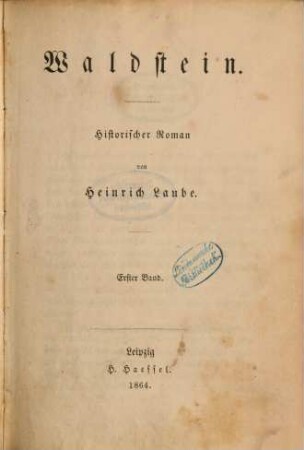 Der deutsche Krieg : historischer Roman. 2,1