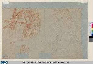 Merkur und Argus; Joseph und Potiphars Weib; Figurenskizzen