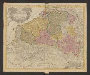 Les Provinces Des Pays-Bas Catholiques : Distinguées suiuant quélles sont présentement partagées entre Le Roy De France, Le Roy D'Espagne, et les Estats Généraux des Provinces-Unies. Presenté A Monseigneur Le Duc De Bourgogne