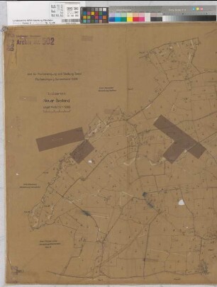 Sendenhorst (Sendenhorst), Flurbereinigung Sendenhorst, Besitzstandskarte  neuer Bestand