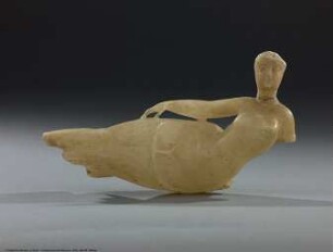 Statuette einer liegenden Frau