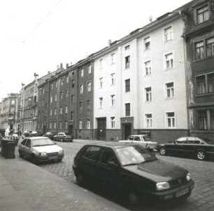 Dresden-Pieschen, Braunschweiger Straße 1/1 b/3. Wohnanlage (um 1925). Straßenansicht