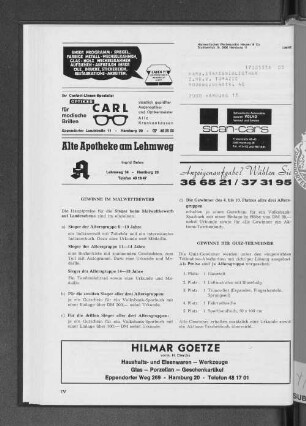 Gewinne der Quiz-Teilnehmer