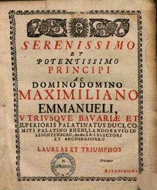 Calendarium Tyrnaviense anni 1685