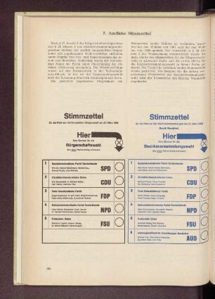 7. Amtliche Stimmzettel