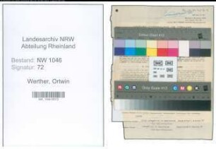 Entnazifizierung Ortwin Werther , geb. 16.05.1904 (Lehrer)