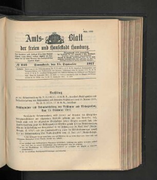No. 232, 15. September 1917