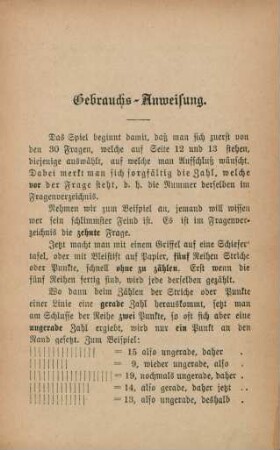Gebrauchs-Anweisung