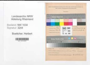 Entnazifizierung Herbert Boettcher , geb. 01.12.1908 (Stabsfeldwebel)