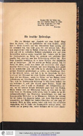 Die deutsche Heldensage