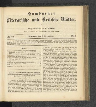 No. 72. 7. September 1853