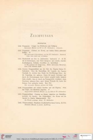 Zeichnungen (Nr. 1332 - 1492)