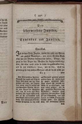 Der überwiesene Jupiter