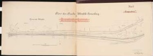 Viergleisiger Ausbau der Eisenbahnstrecke Vohwinkel-Elberfeld Schinkelwettbewerb 1904: Strecke Elberfeld-Cronenberg. Lageplan 1:1000