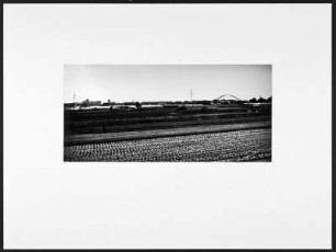 Düsseldorf-Hamm. Blick in Richung Neuss