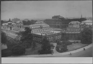 Dresden. Zwinger, Blick von der Sophienkirche auf den Zwinger