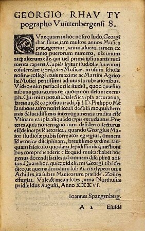 Qvaestiones Mvsicae : in usum scholae Northusianae
