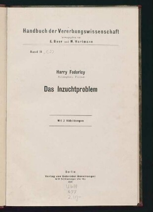 Das Inzuchtproblem