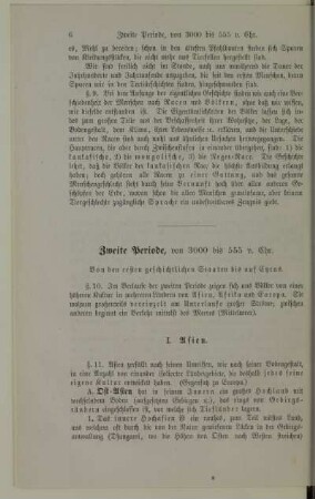 Zweite Periode. Von 3000 bis 555 v. Chr. Von den ersten geschichtlichen Staaten bis auf Cyrus