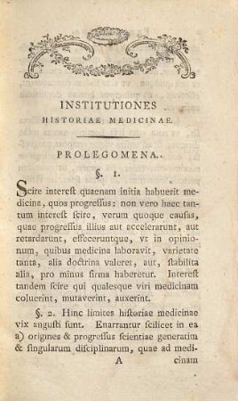 Institutiones Historiae Medicinae