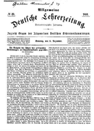 Die Aufgabe der Schule den zersetzenden Bestrebungen der Sozialdemokratie gegenüber (Schluß)