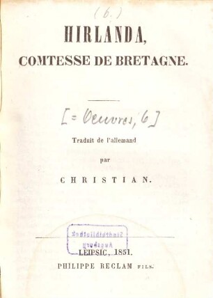 Hirlanda, Comtesse de Bretagne