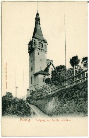 Aussig. Aufgang zur Ferdinandshöhe (1897)