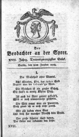 23. Stueck, 8. Juni 1818