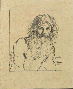 Porträt eines bärtigen Mannes (nach Guercino)
