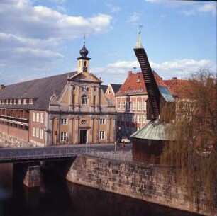Lüneburg : Lüneburg. Alter Kran. Historischer Hafenkran (1797) am ehemaligen Ilmenau-Hafen im Wasserviertel