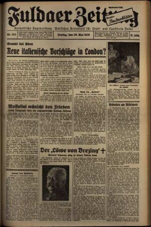 Ausgabe vom Freitag, den 29. Mai 1936.