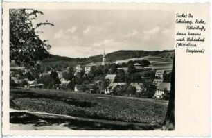 Wehrsdorf. Blick auf Wehrsdorf