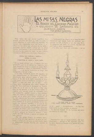 Las misas negras - El brazo del cochero madeiro - (Continuación) : La religion de Satanás en Buenos Aires