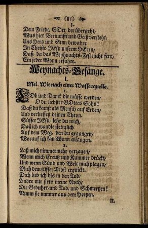 Weyhnachts-Gesänge.
