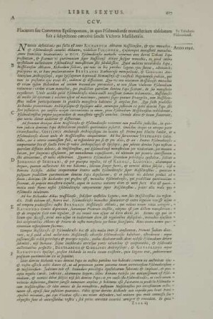 CCV. Placitum seu Conventus Episcoporum, in quo Psalmodiense monasterium absolutum fuit à subjectione coenobii sancti Victoris Massiliensis.