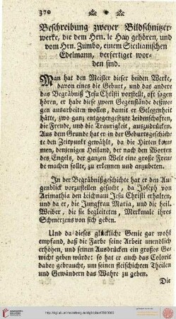 Beschreibung zweyer Bildschnitzwerke