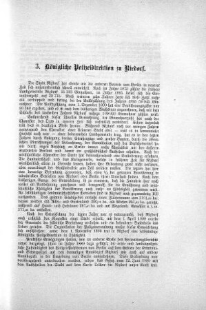 3. Königliche Polizeidirektion zu Rixdorf