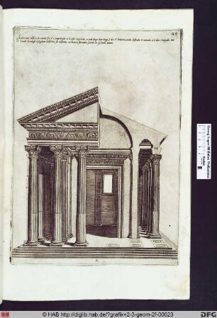 Tempio cavato tra il Campidoglio et il colle Quirinali.