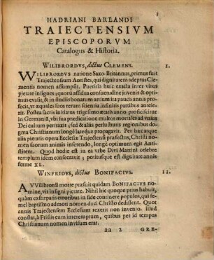 Vetustissimorum Ultraiectensium pontificum indigitamenta, et res gestae maxime memoratu dignae