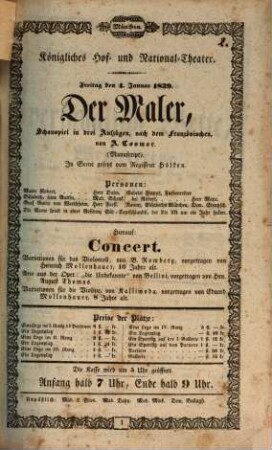 Königliches Hof- und Nationaltheater. 1839
