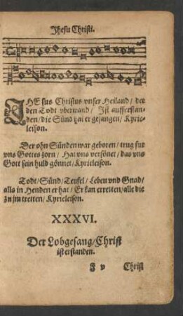 [Von der Aufferstehung Jhesu Christi. Anfang fehlt]