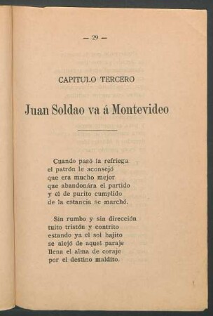 Capítulo tercero