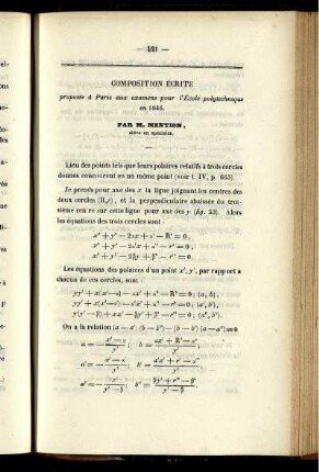 Composition écrite.