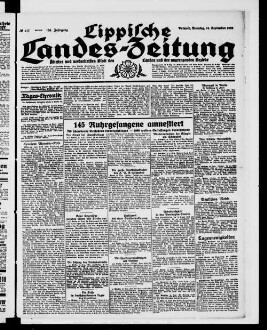 Lippische Landes-Zeitung : ältestes und weitverbreitetes Blatt des Landes und der angrenzenden Bezirke